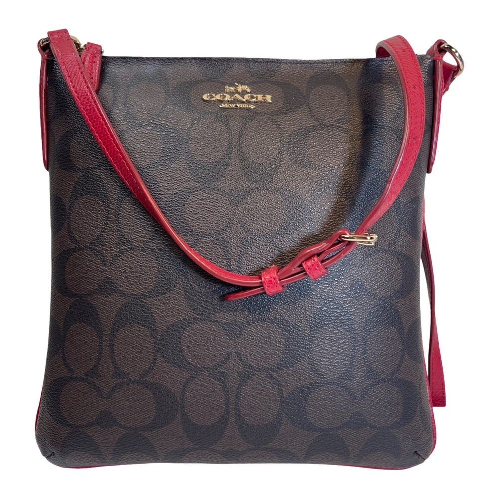 Coach North/South F35940 Crossbody Bag with Signature Monogram